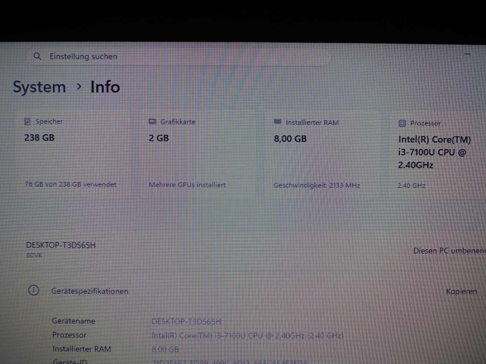 Lenovo IdeaPad 110 17,3 pollici, Intel Core i3, Radeon R5, 8 GB, computer portatile SSD foto 5