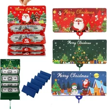 3 Pcs Christmas Money Gift Card Holder 10 Slots Surprise Xmas Hold