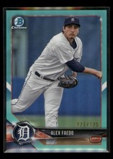 2018 Bowman Alex Faedo #BCP124 Chrome Prospects Aqua Refractor 121/125