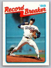 Orel Hershiser 1989 Topps #5 Los Angeles Dodgers - Free Shipping