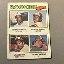 Topps 1977 Rookie Outfielders #473 Andre Dawson Baseball Card. rookie card picture