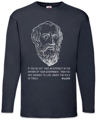 Plato If You Do Not Langarm T-Shirt Zitat Quote Platon Philosopher Philosoph