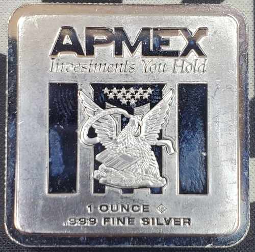 *GEIGER STYLE* APMEX Silver Geiger Style Bars - 1 oz .999 Fine Silver #3