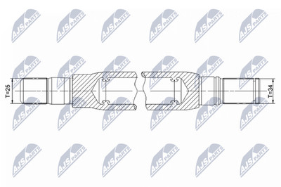 NTY Antriebswelle NWP-PL-003