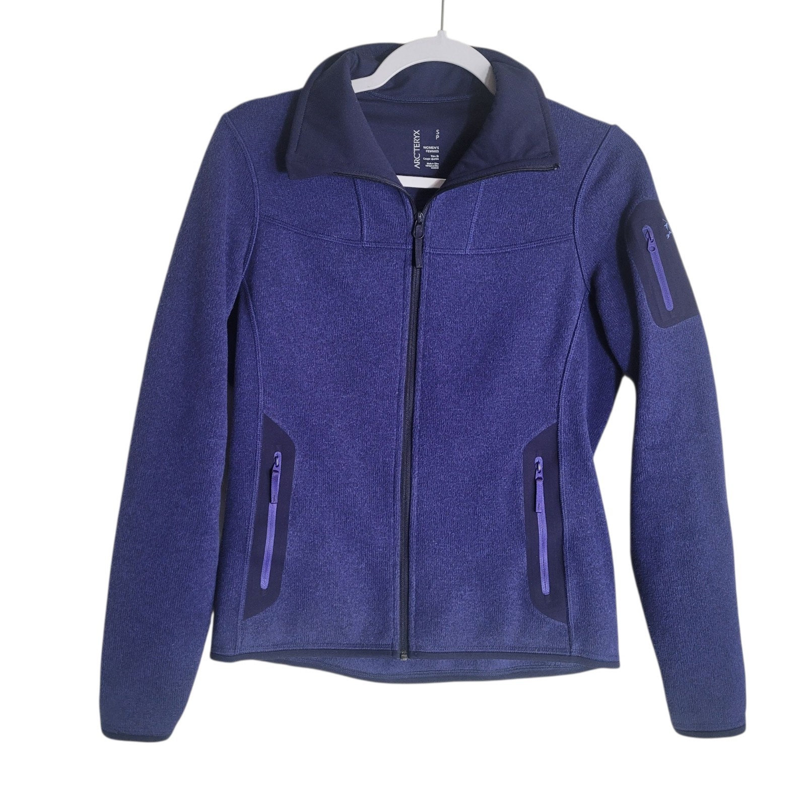 Arc'teryx Covert Cardigan Giacca Pile Donna Piccolo Viola Gorpcore Escursionismo
