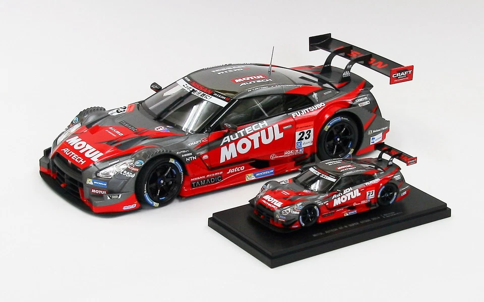 EBBRO 81015 1/18 MOTUL AUTECH GT-R Super GT500 2014 Rd. 2 Fuji No.23 Vettura - Immagine 3 di 4