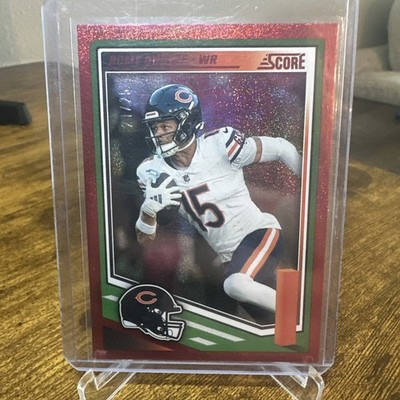 2025 Score Rome Odunze #289 Red Sparkle SP 21/25