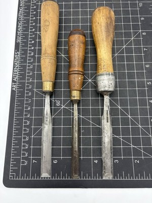 vintage buck brothers chisels Lot 1/2 , 3/8 , 1/2 