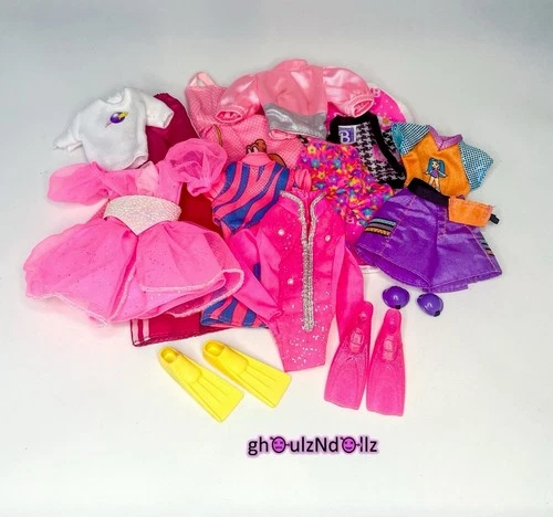 BARBIE Doll Clothes 1990’s Assorted Clothing LOT of 18 Items Vintage Mattel.