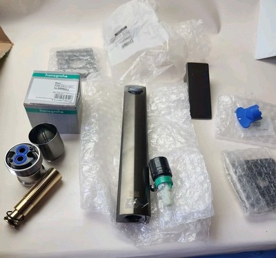 Hansgrohe Metropol Wall-Mounted Faucet Trim Kit Brushed Black Chrome 32526140...