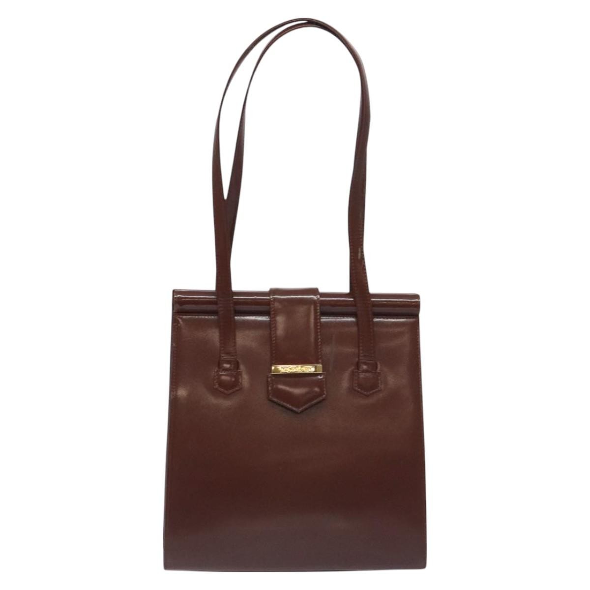 Borsa a tracolla SAINT LAURENT pelle oro marrone originale 129422