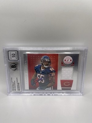 Lance Briggs Signed 2013 Totally Certified Game Worn Jersey Beckett 10 Auto L2