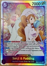 Sanji & Pudding Super Rare - Extra Booster Anime 25th Collection #EB02-035 SR