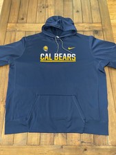 Nike Cal California Golden Bears Therma-FIT Hoodie Navy Blue Men's 4XLT Tall