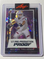 MICHAEL TOLLEFSON sun devil 2024 Leaf Pro Set Metal Crystal Galaxy Proof 1/1(U3)