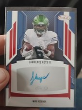 Lawrence Keys III 2024 SAGE High Red Football Auto Autograph RC Bills