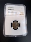 1917 D Lincoln Cent NGC AU 58 BN Wheat Penny 1c