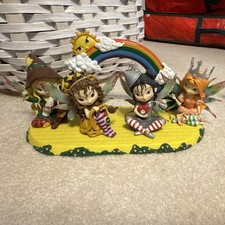 Fantasy Fairy Figurine Set with Yellow Brick Road Display - Complete Collection