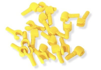 Lego Lot of x100 Yellow colored mini figure hands 983 Brand New