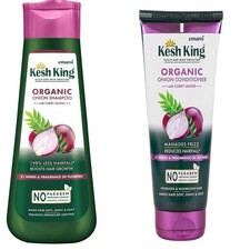 Le shampooing et revitalisant bio pour cheveux à l'oignon Kesh King stimule...