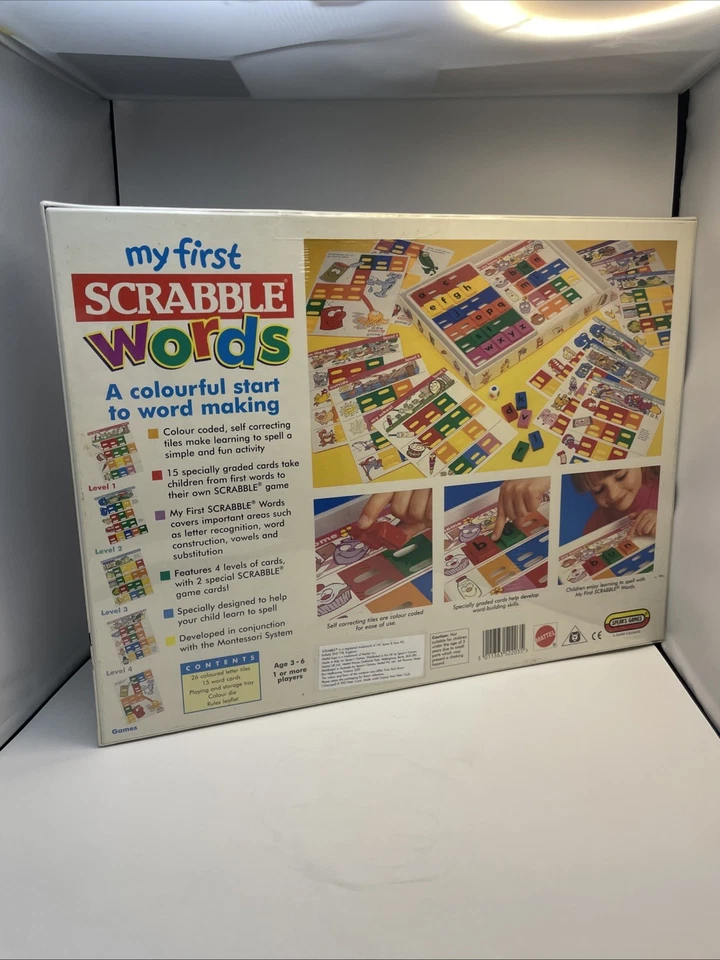 My First Scrabble Words Vintage Mattel Spears Board Game BRAND NEW - Image 3 of 4