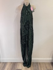 NWT Pretty Little Thing Jumpsuit L Full Sequi...