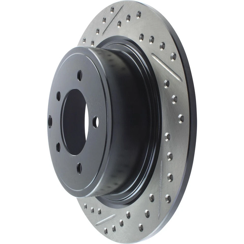 Rotor de freno de disco ranurado perforado trasero derecho StopTech 127.63069R para Lancer 08-16 Foto 2 de 4