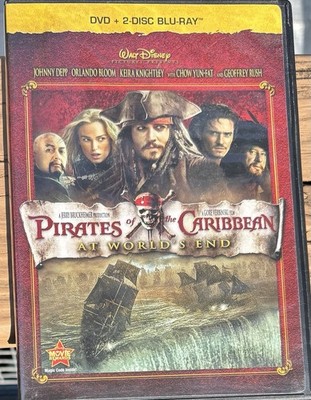 Disney Pirates of the Caribbean At World's End Blu-ray DVD Combo Widescreen