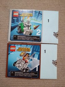 Lego Mighty Micros Lot 76063, 76069, 76070, 76071, 76072 Complete w/ Manuals