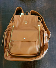 Miss Fong Brown Solid Backpack Diaper Bag