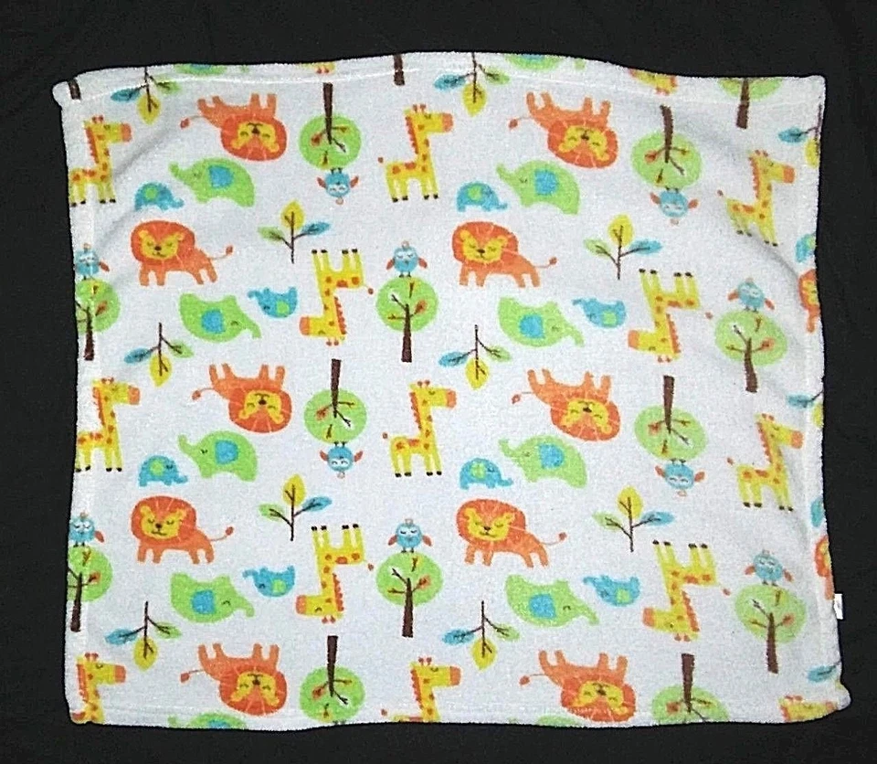 NUBY Baby Boy сафари джунгли животное милый одеяло белый лев жираф слон б/у в отличном состоянии - Изображение 3 из 3