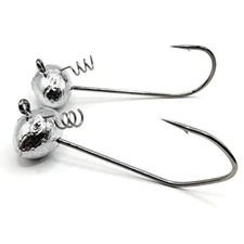 Football Screw Loc Bass Fishing Jig UnPainted Victory V Loc or Mustad Hook New