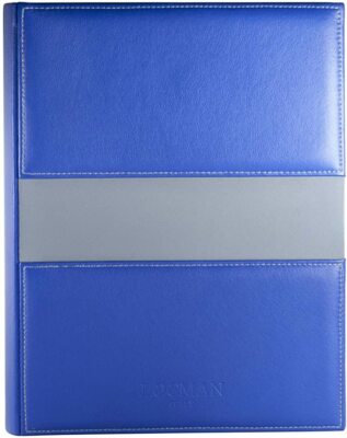 Locman Italy Hand Made Italian Blue Leather Photo Album 30 x 24