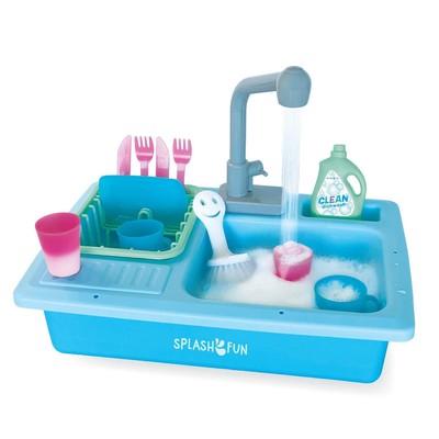 SPLASHFUN Wash-up Kitchen Sink Play Set, Color Changing Play Cups & Accessori...