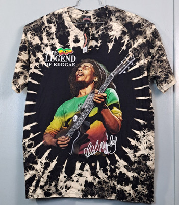 Rock Tees T-shirt Bob Marley The Legend Of Reggae Double Sided 2XL Tie & Dye NEW