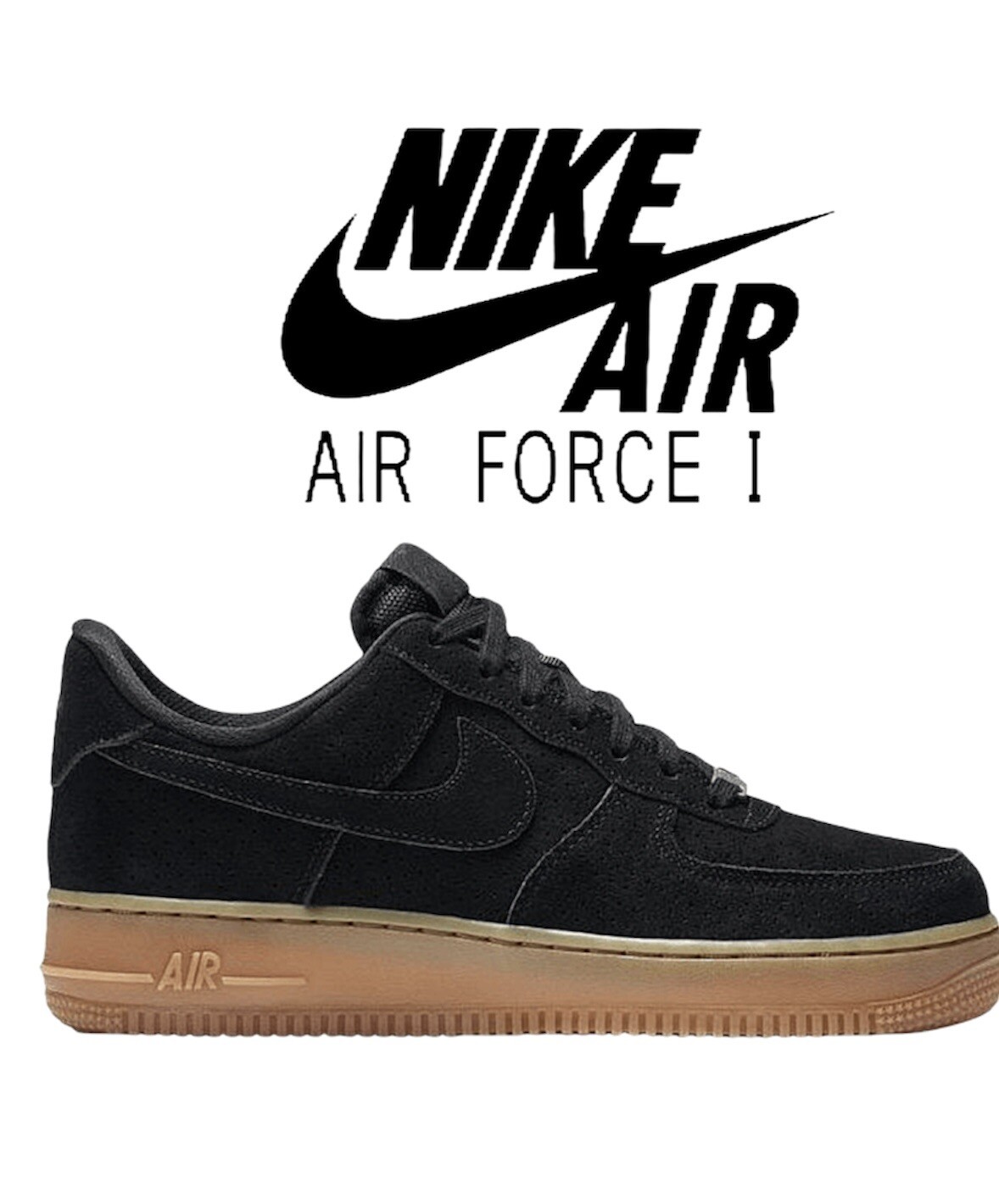 air force 1 black 9.5