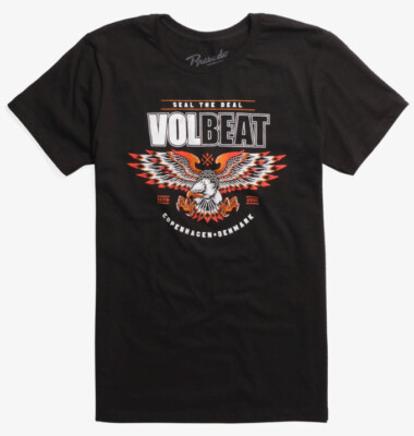 Volbeat SEAL THE DEAL EAGLE LOGO T-Shirt NEW Authentic & Official 