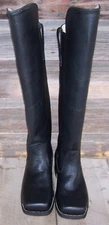 Civil War Black Leather Boots with Knee Flap 12