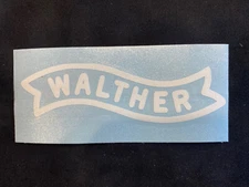Walther Transfer sticker 3.75 inch - white new