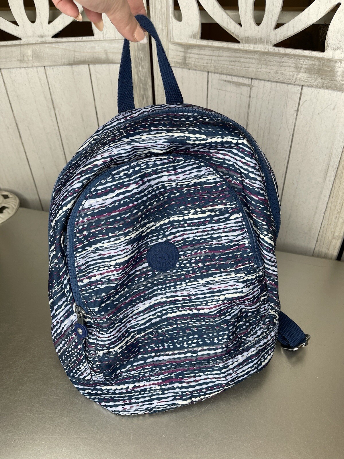 KIPLING Yaretzi Small Printed Backpack Textured W… - image 1