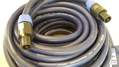 SUPER HIGH-END SPEAKON LAUTSPRECHERKABEL 2xSTECKER HIGH QUAL 10m 4x4mm2