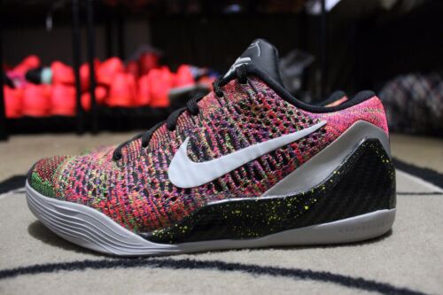 DS Nike iD Kobe 9 Elite Flyknit Mamba Moment SZ 8 Multicolor Grey - Picture 2 of 8