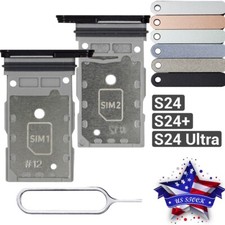 For Samsung Galaxy S24/ S24  Ultra Original Dual SIM Card Tray Holder Slot