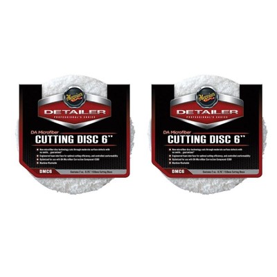 Meguiars DA Microfiber Cutting Disc 6'' 2 er Pack Ø 160 mm Polierpad Auto Lack