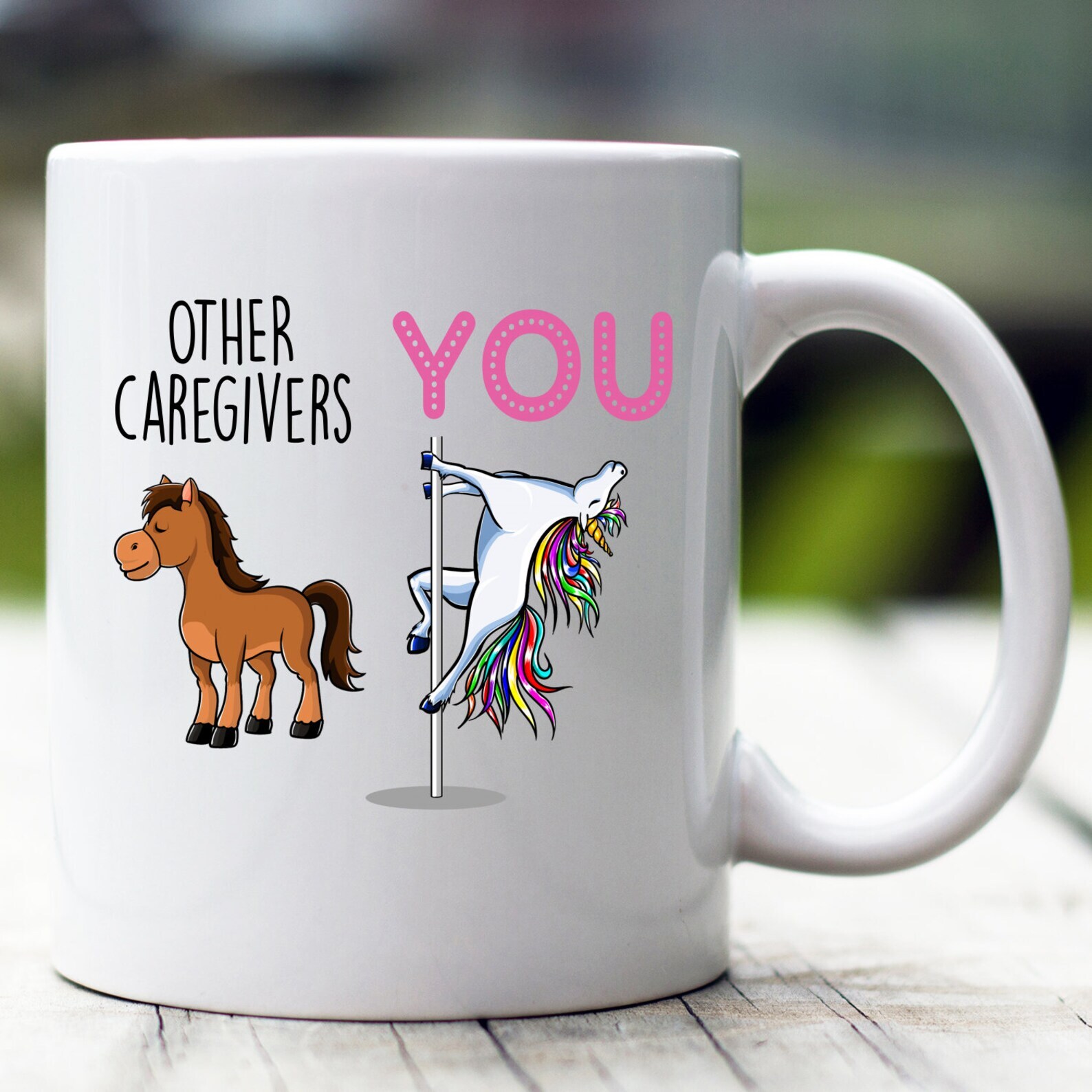 Caregiver Gift Caregiver Mug Caregiver Funny Unicorn Mug Caregiver Cup Caregiver