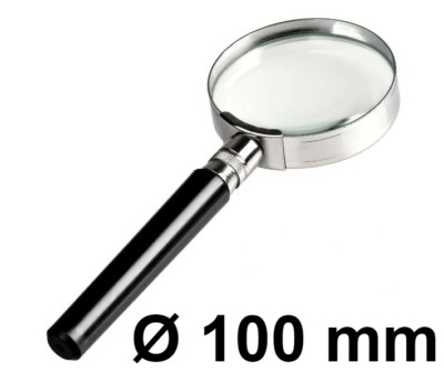 Lente D'Ingrandimento 6X 100mm - In Vetro, Con Cornice In Gomma, Per Lettura E Hobby - Foto 6