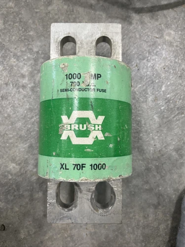 (1 UNUSED) Brush 1000 Amp 500 volt Semi-conductor fuse XL 70F 1000 * -