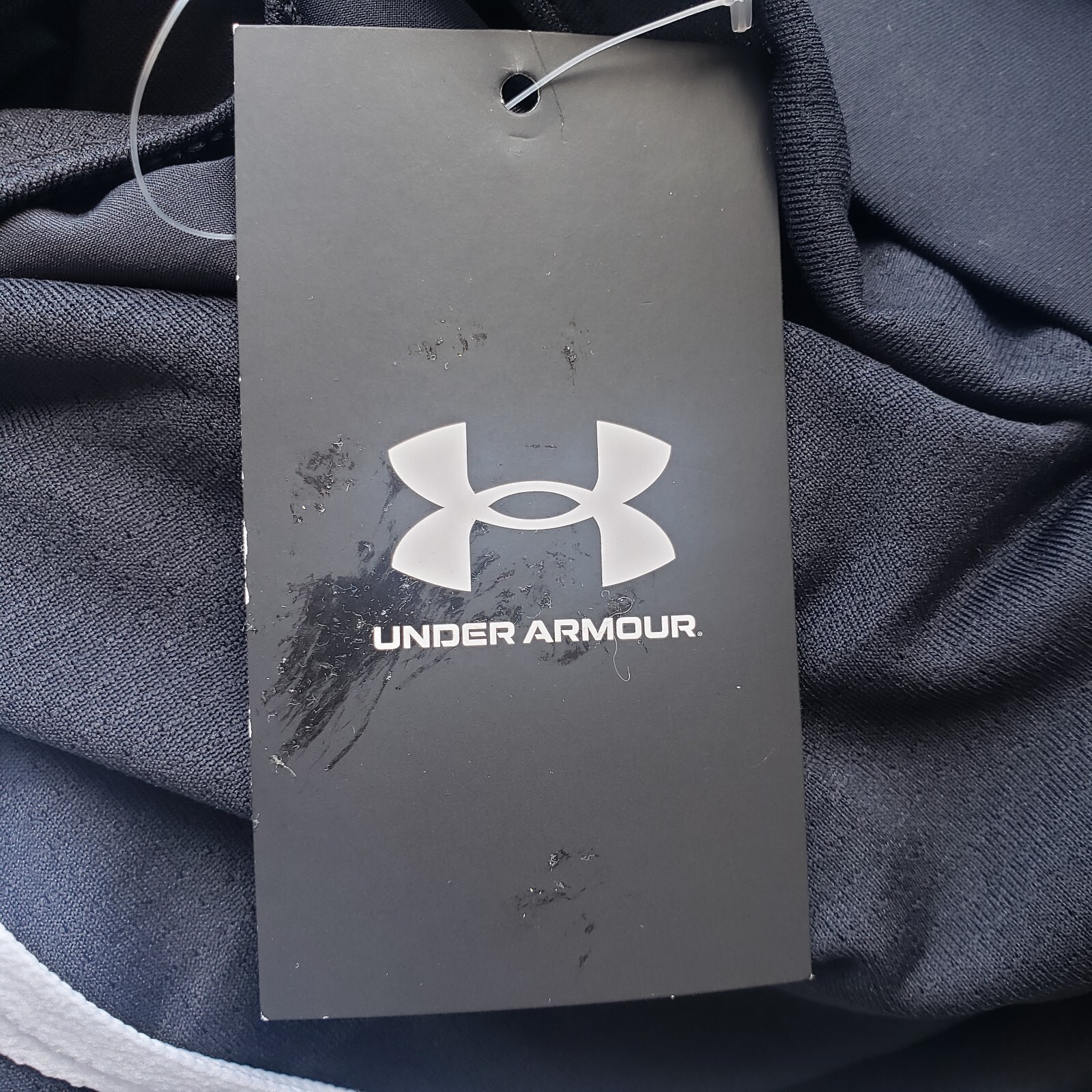 NEW Under Armour Shorts Women Plus Size 3X Black White Loose Fit Lined NWT thumbnail 6