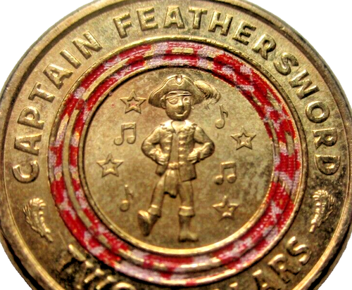 2021 AUSTRALIA CAPTAIN FEATHERSWORD- 2 DOLLAR COIN - # 48/9/24M - Picture 2 of 3