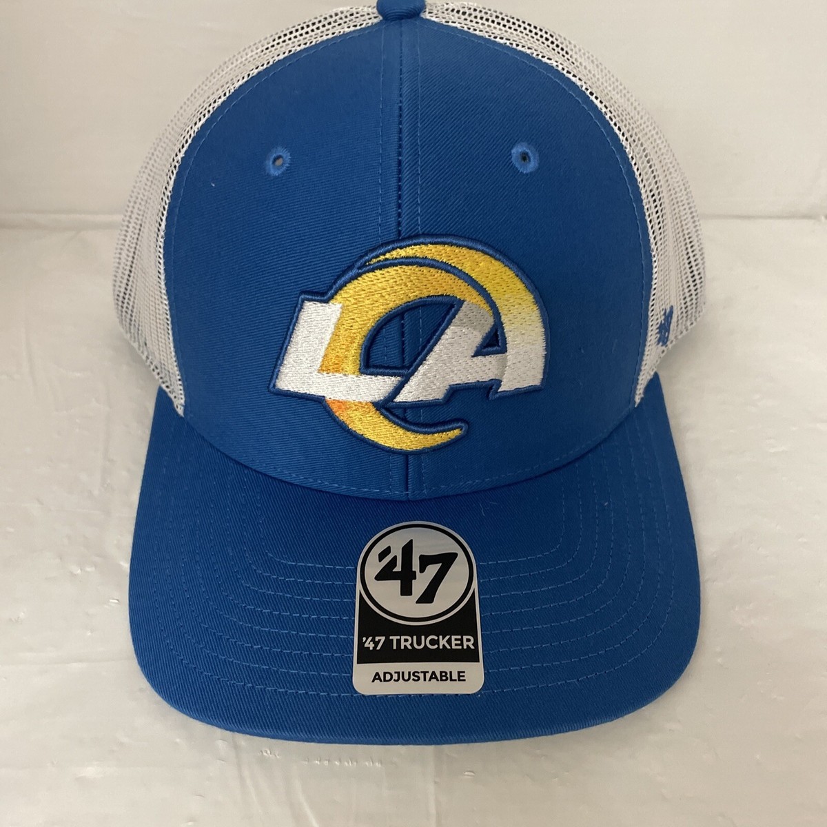 Los Angeles Rams '47 Brand Blue Trucker Adjustable Snapback Hat
